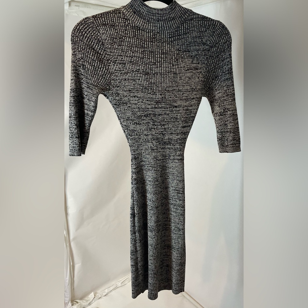 Rue21 Black and Gray Long Sleeve sweater Dress xsmall